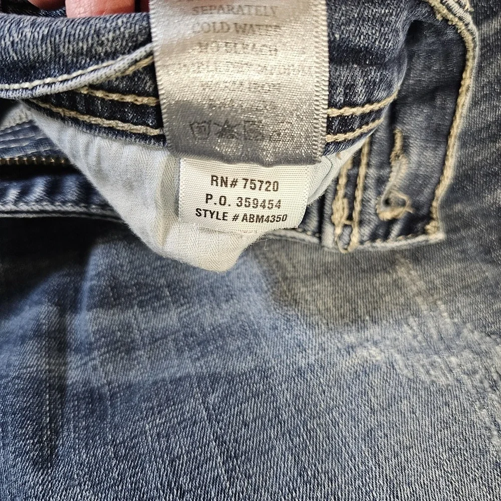 Buckle BKE Jeans Mens 36L 36x32 Blue Denim Tyler Boot Cut Faded Distressed EUC